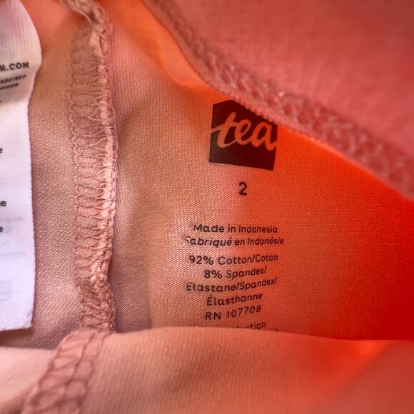 Tea Collection Peach Leggings VGUC 2 - Picture 2 of 2